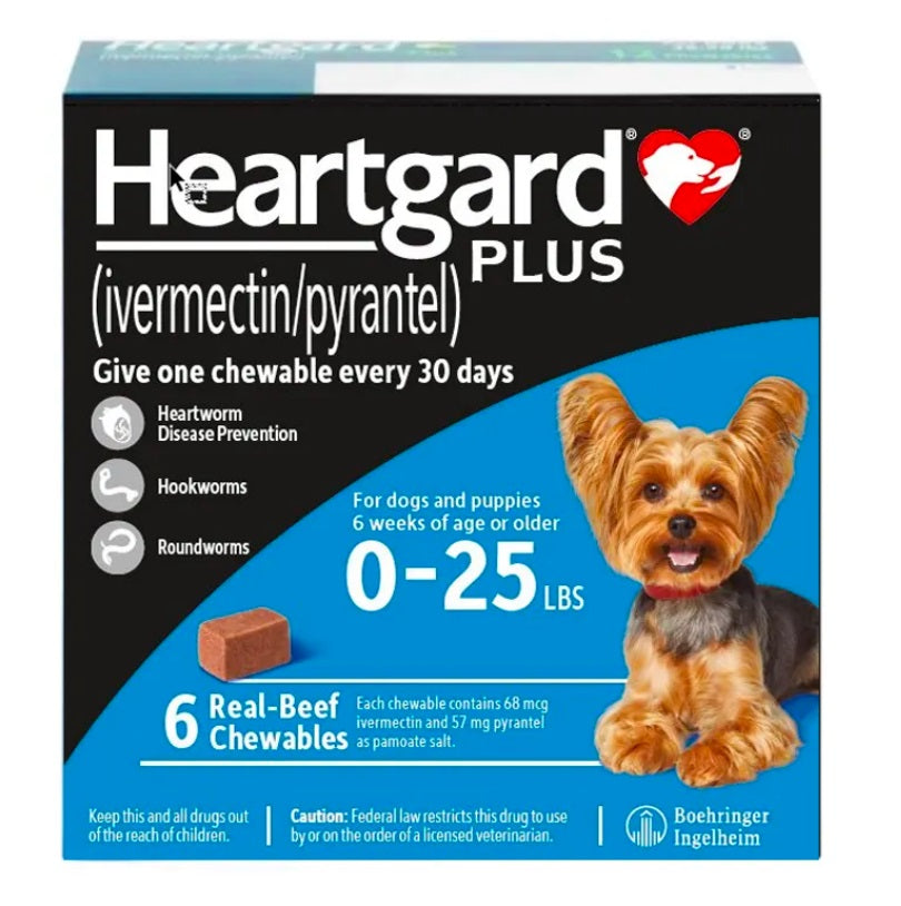 Heartgard 心臟咀嚼片 (獸醫推薦) (狗用) (6片) (平行進口貨品)