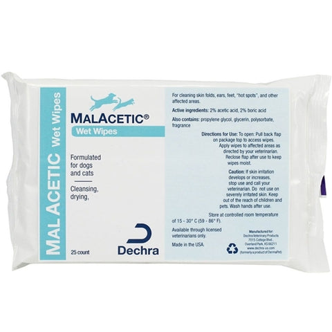 Dechra MalAcetic 清潔消毒濕紙巾 (25片)